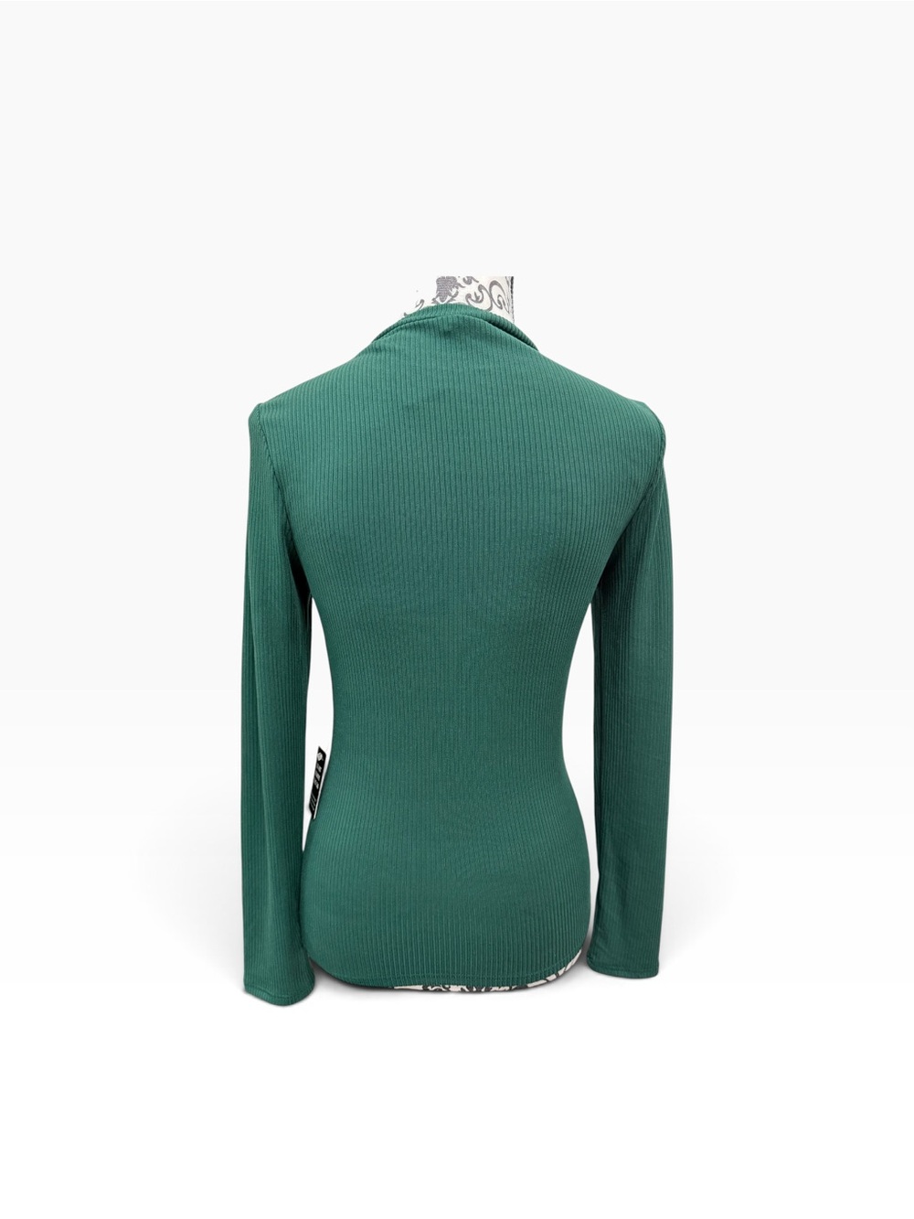 Express Ribbed Long-Sleeve Crewneck Top - Picture 2 of 7